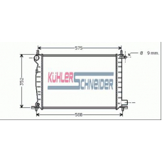 1810801 KUHLER SCHNEIDER Радиатор, охлаждение двигател