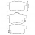 572626B BENDIX Комплект тормозных колодок, дисковый тормоз