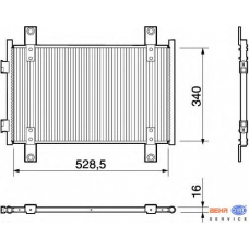 8FC 351 303-581 HELLA Конденсатор, кондиционер