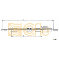 11.2433 COFLE Трос, управление сцеплением