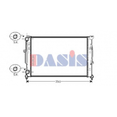 480026N AKS DASIS Радиатор, охлаждение двигателя