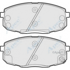 PAD1555 APEC Комплект тормозных колодок, дисковый тормоз
