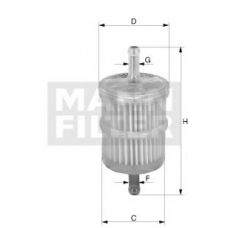 WK 44/3 MANN-FILTER Топливный фильтр
