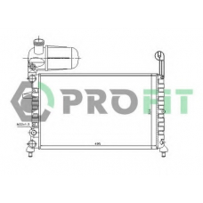 PR 2410A1 PROFIT Радиатор, охлаждение двигателя