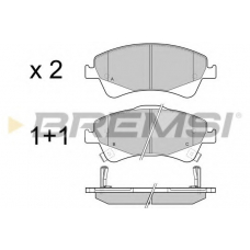 BP3422 BREMSI Комплект тормозных колодок, дисковый тормоз