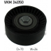 VKM 34050 SKF Паразитный / ведущий ролик, поликлиновой ремень