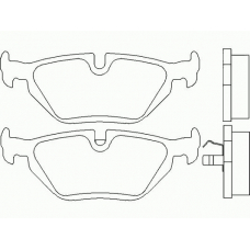 P 06 013 BREMBO Комплект тормозных колодок, дисковый тормоз