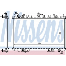 68713 NISSENS Радиатор, охлаждение двигателя