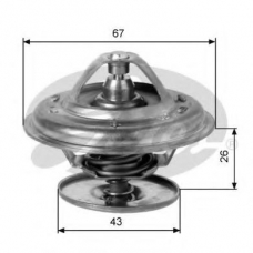 TH11883G1 GATES Термостат, охлаждающая жидкость