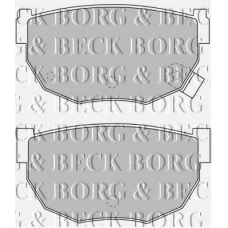BBP1549 BORG & BECK Комплект тормозных колодок, дисковый тормоз