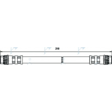 HOS3568 APEC Тормозной шланг