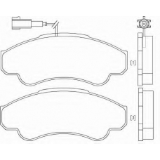 2391901 TEXTAR Комплект тормозных колодок, дисковый тормоз