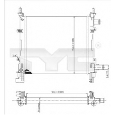 710-0042-R TYC Радиатор, охлаждение двигателя