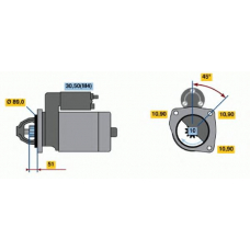 0 001 367 079 BOSCH Стартер