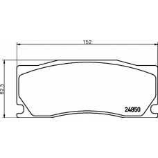 8DB 355 014-091 HELLA PAGID Комплект тормозных колодок, дисковый тормоз