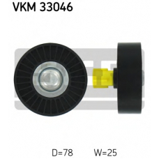 VKM 33046 SKF Паразитный / ведущий ролик, поликлиновой ремень