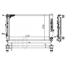 053-017-0055 LORO Радиатор, охлаждение двигателя