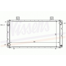64055 NISSENS Радиатор, охлаждение двигателя