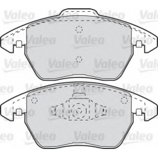 598715 VALEO Комплект тормозных колодок, дисковый тормоз