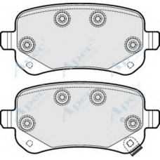 PAD1701 APEC Комплект тормозных колодок, дисковый тормоз