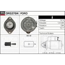 DRS3784 DELCO REMY Стартер