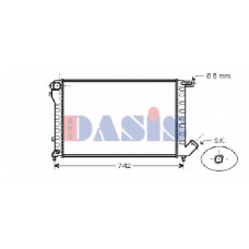 060032N AKS DASIS Радиатор, охлаждение двигателя