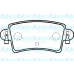 BP-6576 KAVO PARTS Комплект тормозных колодок, дисковый тормоз