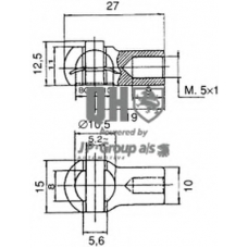 3081200209 Jp Group Газовая пружина, крышка багажник