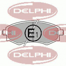 LP606 DELPHI Комплект тормозных колодок, дисковый тормоз
