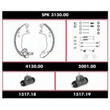 SPK 3130.00 WOKING Комплект тормозов, барабанный тормозной механизм