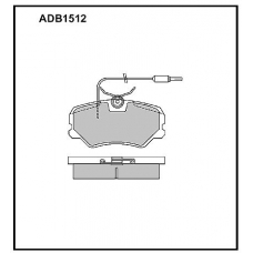 ADB1512 Allied Nippon Тормозные колодки