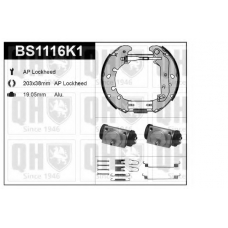 BS1116K1 QUINTON HAZELL Комплект тормозов, барабанный тормозной механизм