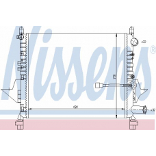 63983 NISSENS Радиатор, охлаждение двигателя