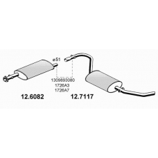 12.7117 ASSO Глушитель выхлопных газов конечный