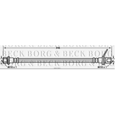 BBH7885 BORG & BECK Тормозной шланг