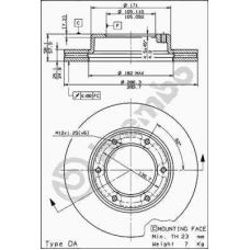 09.5866.10 BREMBO Тормозной диск