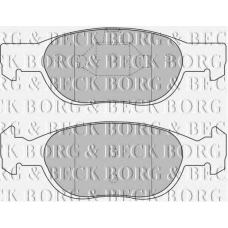 BBP1499 BORG & BECK Комплект тормозных колодок, дисковый тормоз