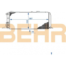 2108189 BEHR Radiator