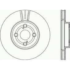 BDA2290.20 OPEN PARTS Тормозной диск