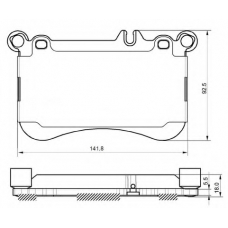 573356B BENDIX Комплект тормозных колодок, дисковый тормоз