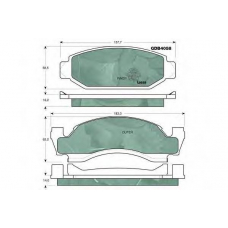 GDB4058 TRW Комплект тормозных колодок, дисковый тормоз