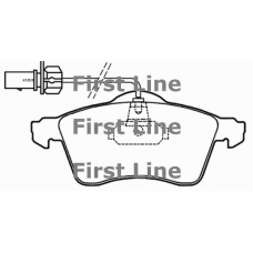 FBP3320 FIRST LINE Комплект тормозных колодок, дисковый тормоз