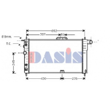 510020N AKS DASIS Радиатор, охлаждение двигателя