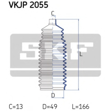 VKJP 2055 SKF Комплект пылника, рулевое управление