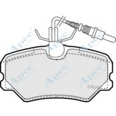 PAD915 APEC Комплект тормозных колодок, дисковый тормоз