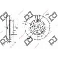 BD2035 DJ PARTS Тормозной диск