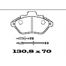BL1284A2 FTE Комплект тормозных колодок, дисковый тормоз