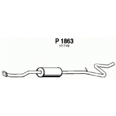 P1863 FENNO Средний глушитель выхлопных газов