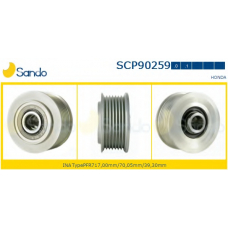 SCP90259.1 SANDO Ременный шкив, генератор