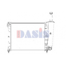 080001N AKS DASIS Радиатор, охлаждение двигателя